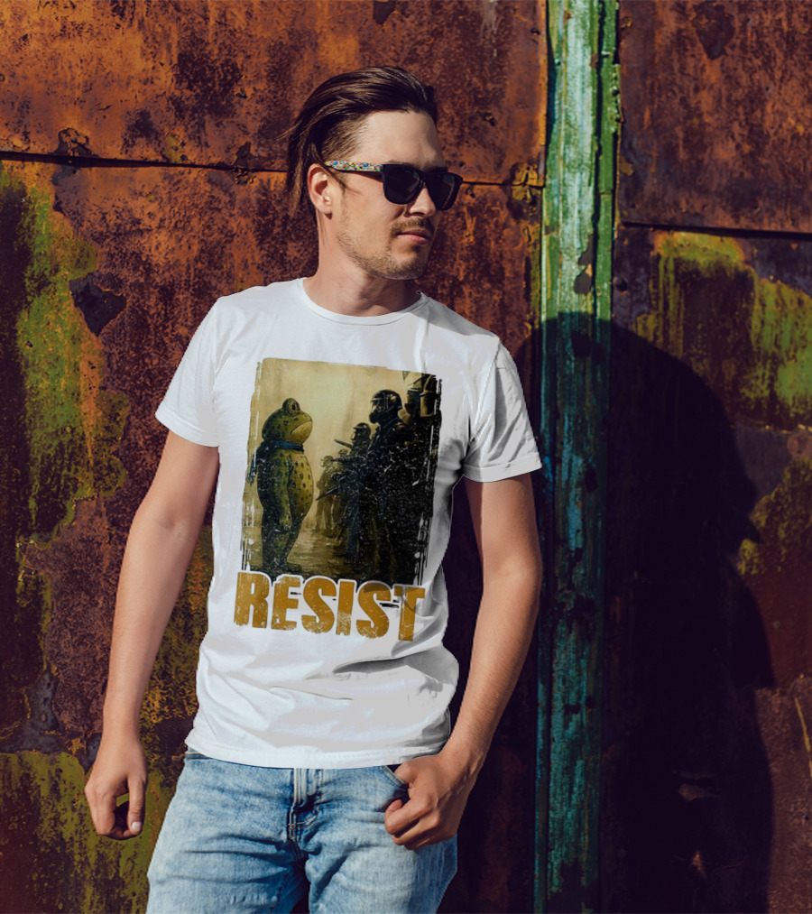 Resist Portland Protest Frog Standoff With Riot Police T-Shirt