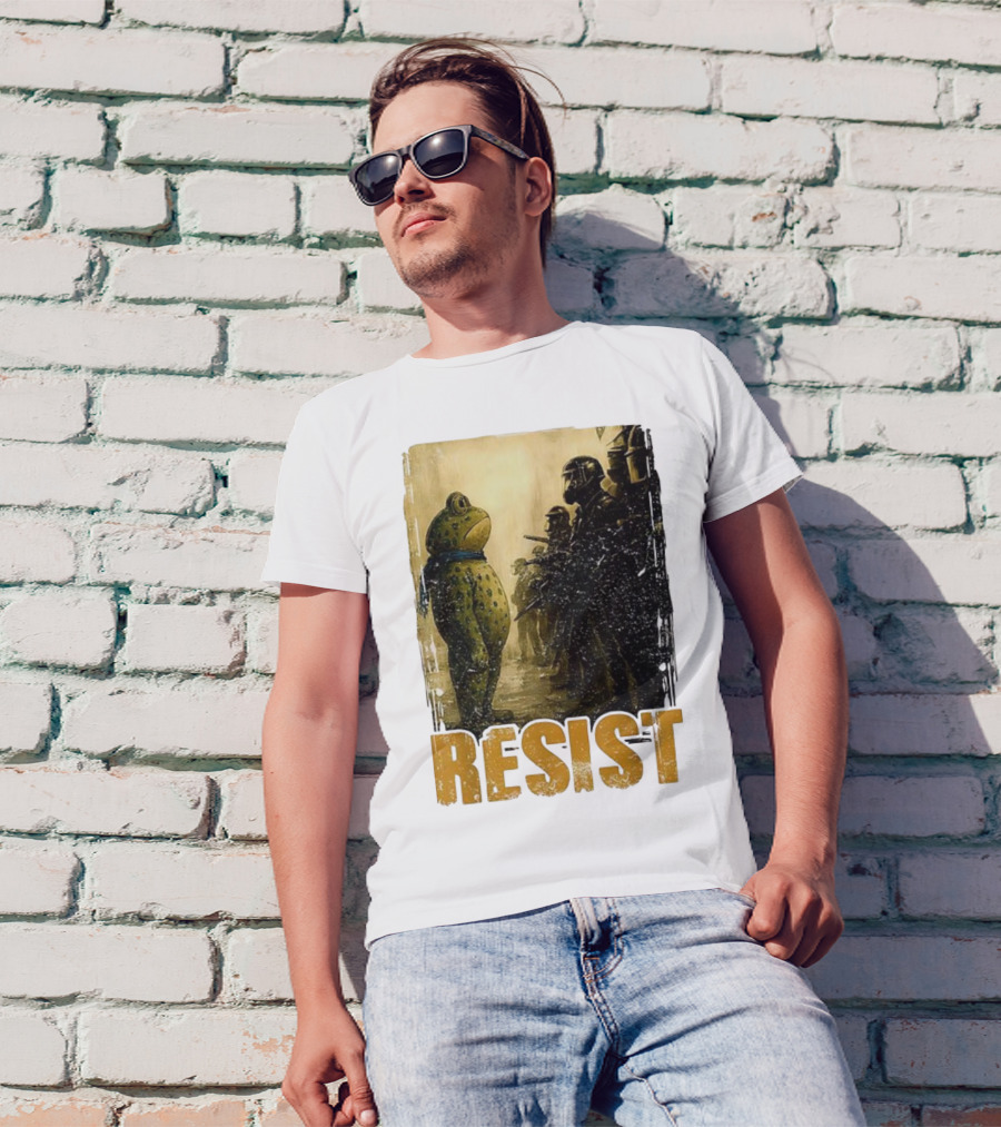Resist Portland Protest Frog Standoff With Riot Police T-Shirt