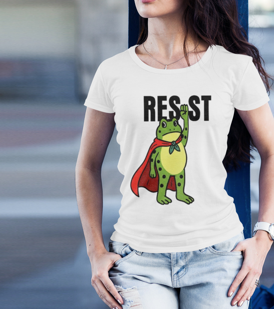 Resist Portland Frog Rage Against Machine Iconic Symbol T-Shirt