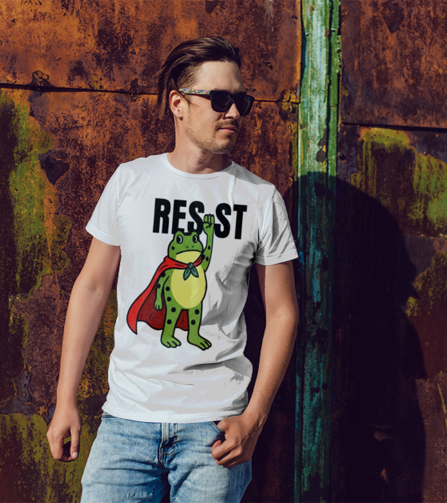 Resist Portland Frog Rage Against Machine Iconic Symbol T-Shirt