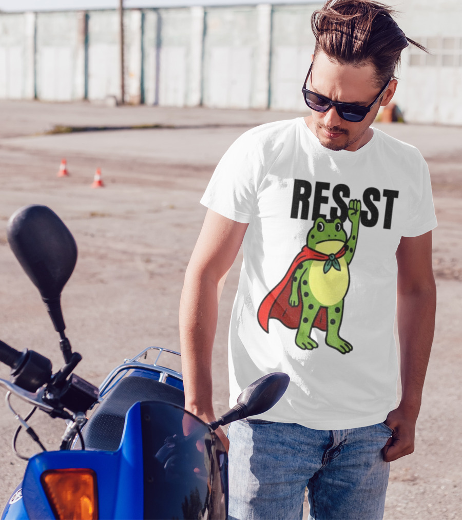 Resist Portland Frog Rage Against Machine Iconic Symbol T-Shirt