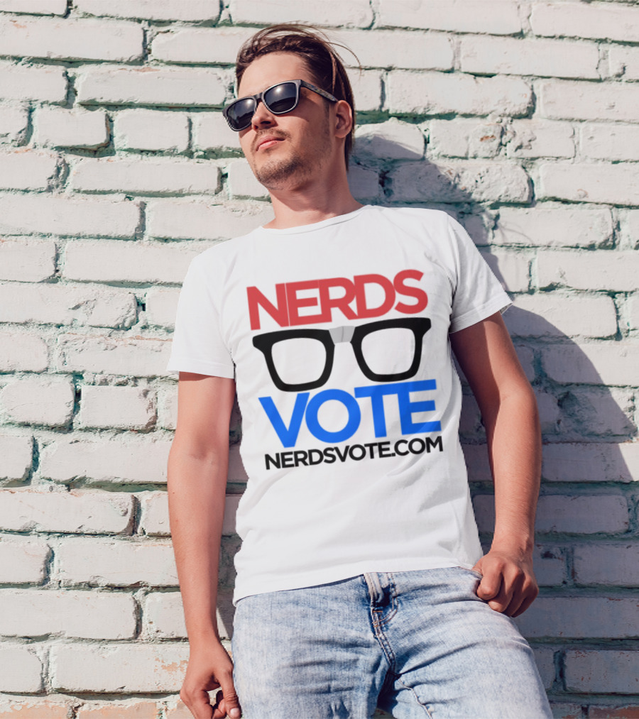 NERDSVOTE Steve Blum Collaboration Nerds Vote Initiative T-Shirt