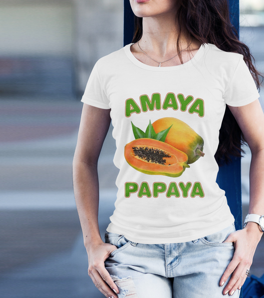 Amaya Papaya Fresh Tropical Fruit Slice T-Shirt
