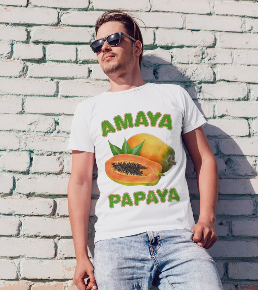 Amaya Papaya Fresh Tropical Fruit Slice T-Shirt
