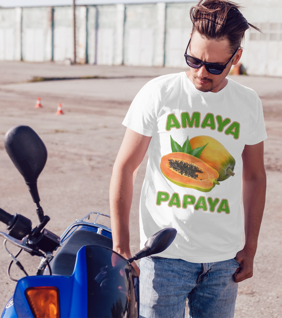 Amaya Papaya Fresh Tropical Fruit Slice T-Shirt
