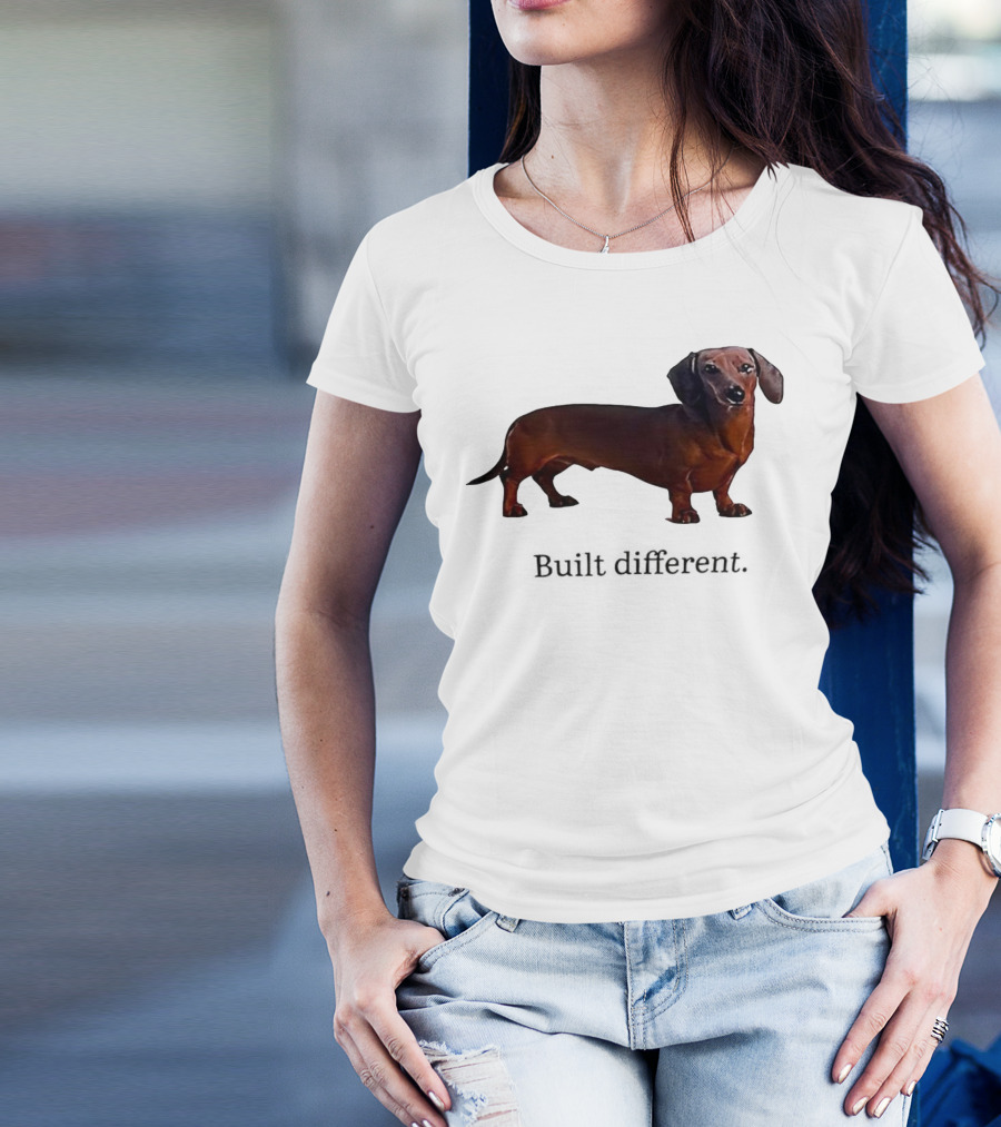 Dachshund Built Different T-Shirt