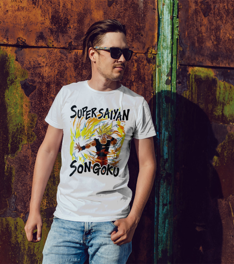 Super Saiyan Son Goku Dragon Ball Flame Aura T-Shirt