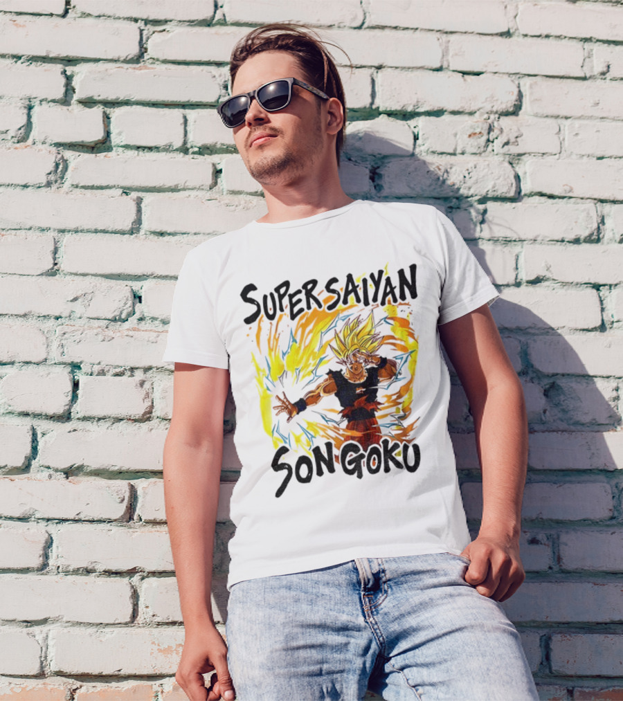 Super Saiyan Son Goku Dragon Ball Flame Aura T-Shirt