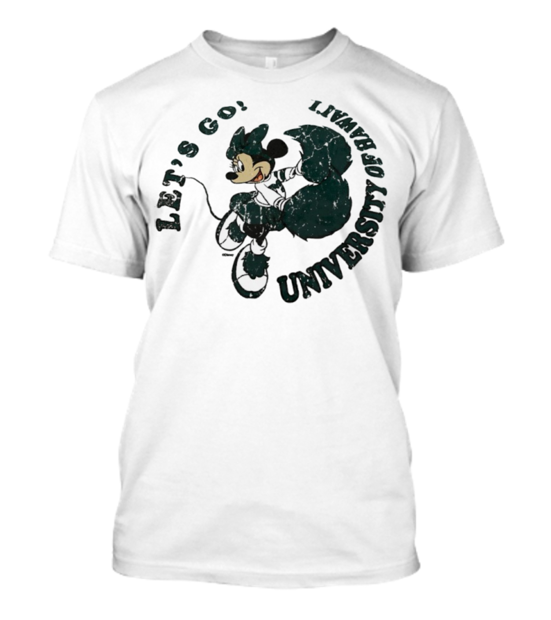 Let’s Go Minnie Mouse University Of Hawai’i Cheerleader T-Shirt