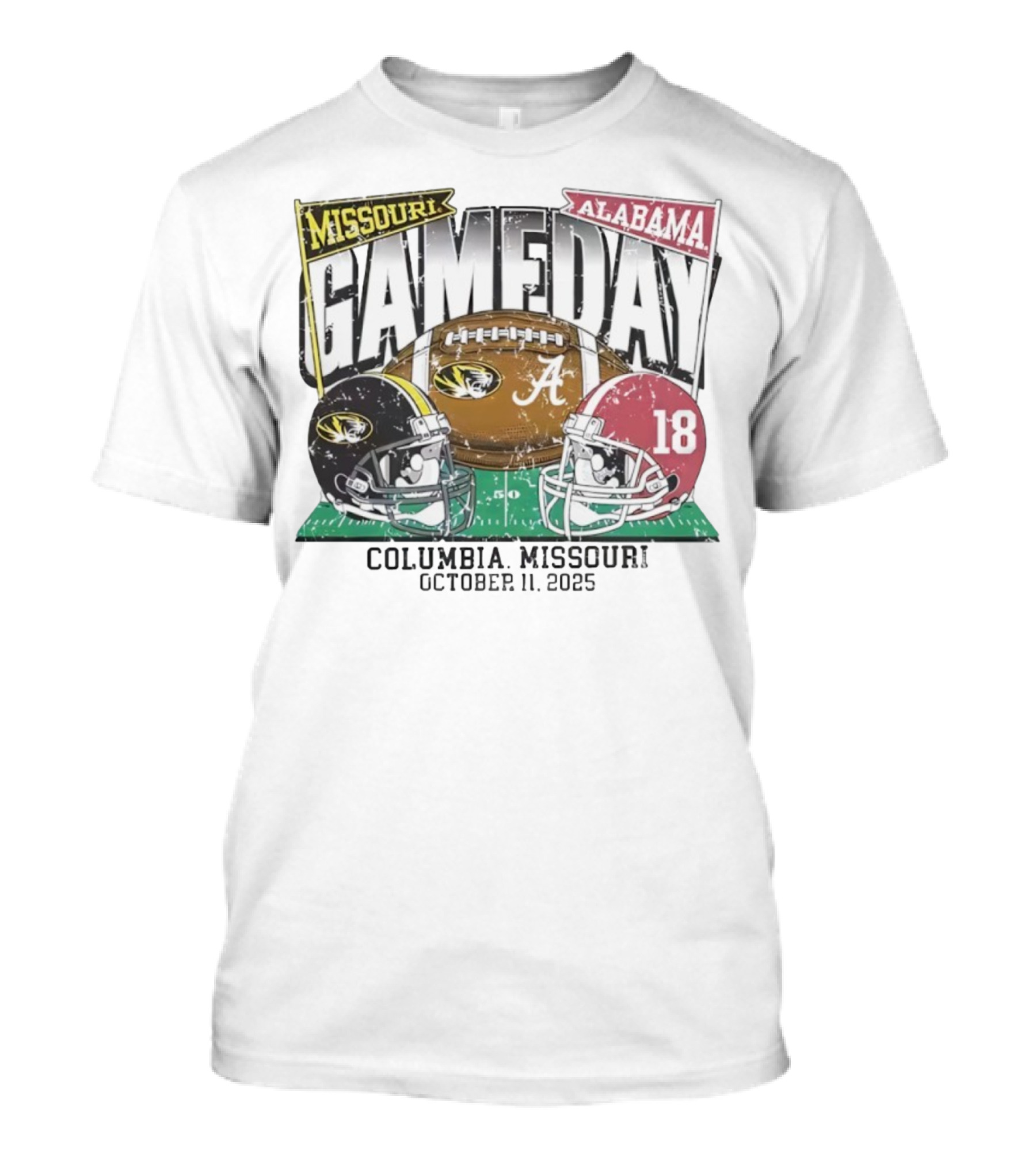 Missouri Alabama Gameday Columbia Missouri October 11 2025 T-Shirt