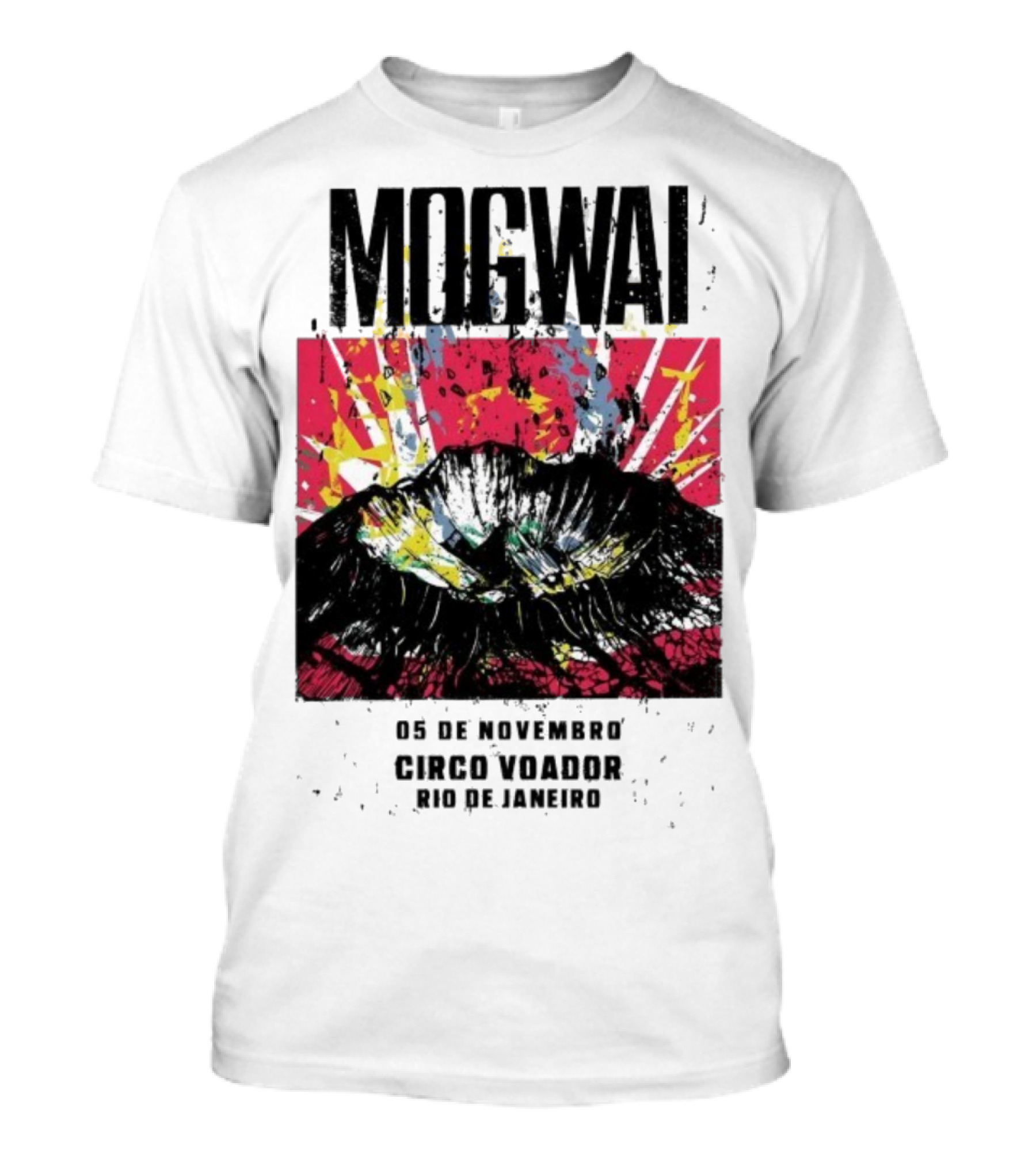 Mogwai Live Circo Voador Rio De Janeiro November 5 2025 Mountain Splash Art T-Shirt