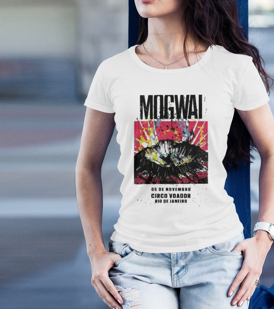 Mogwai Live Circo Voador Rio De Janeiro November 5 2025 Mountain Splash Art T-Shirt