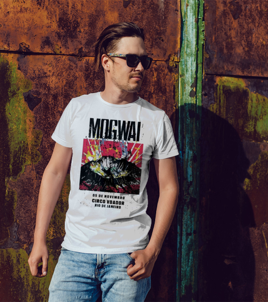 Mogwai Live Circo Voador Rio De Janeiro November 5 2025 Mountain Splash Art T-Shirt
