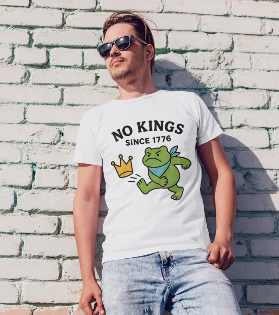 Portland Frog Protest No Kings Since 1776 T-Shirt