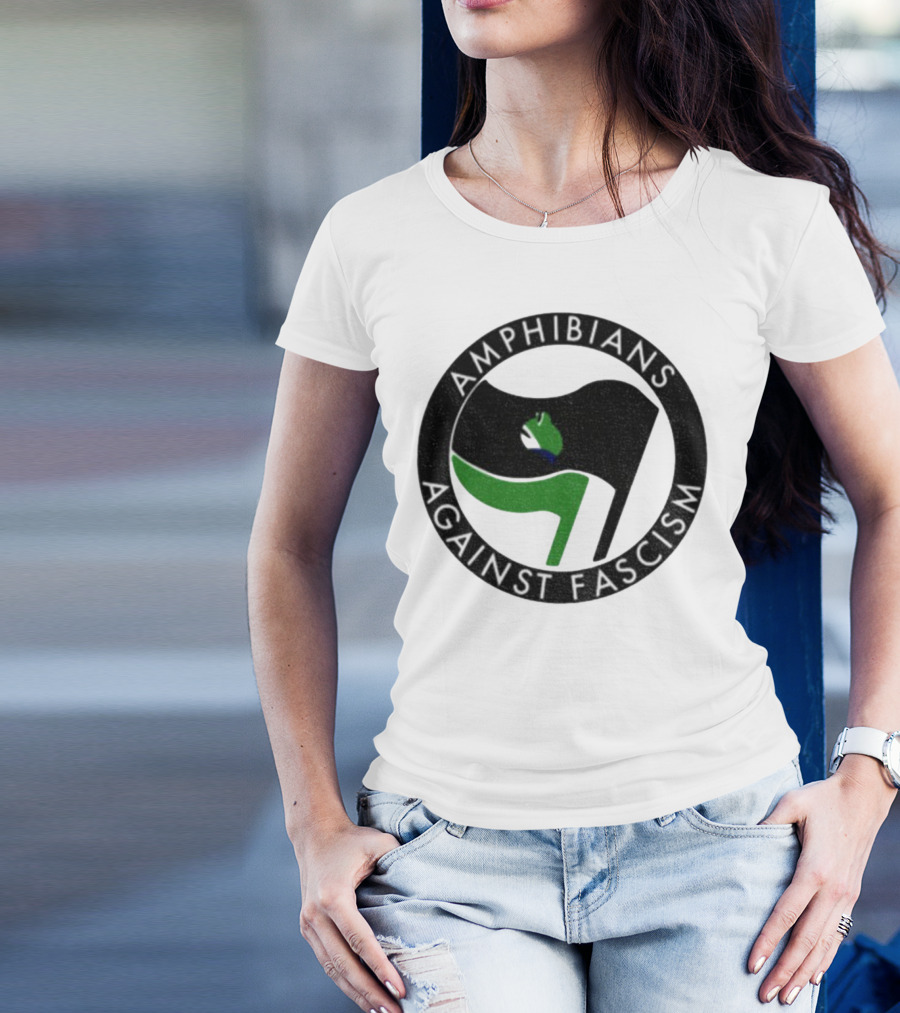Amphibians Against Fascism Portland Frogs Antifa T-Shirt