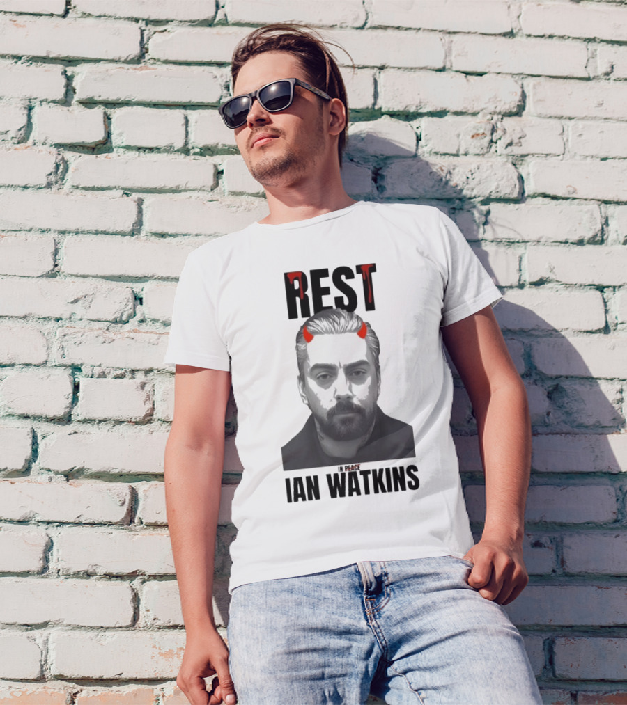 Rest In Peace Ian Watkins Devil Horns Image T-Shirt