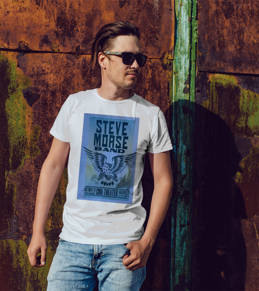 Steve Morse Band CMA Theater Nashville TN October 10 2025 Eagle Design T-Shirt