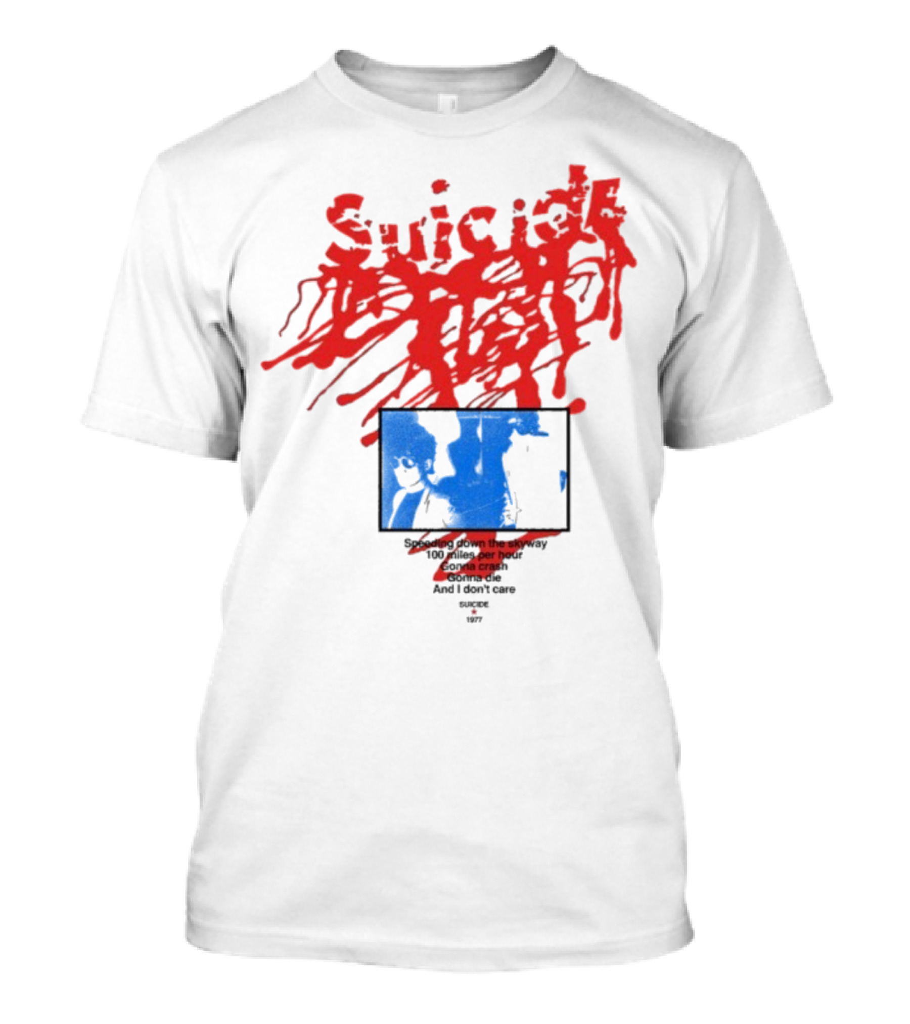 Suicide USA Rocket 1977 Speeding Down Skyway 100 Miles Per Hour Gonna Crash T-Shirt