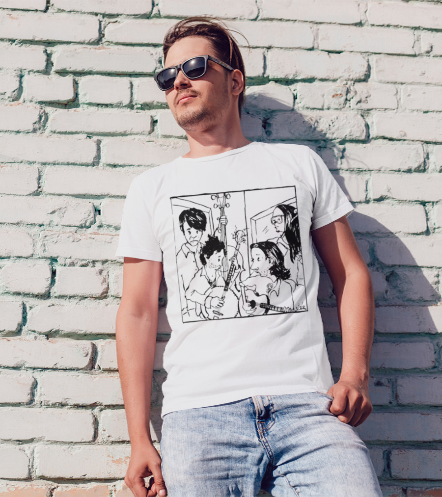 The Avett Brothers Seth Sketch Portrait T-Shirt