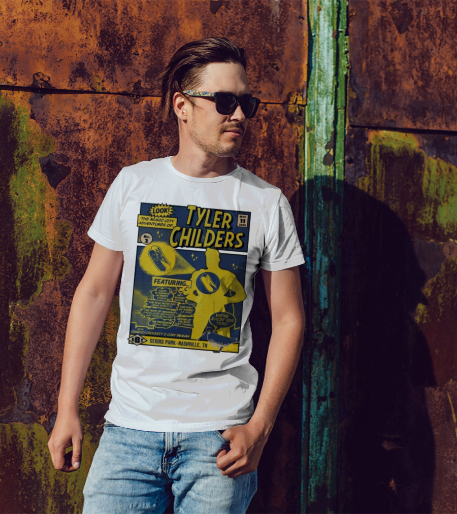 Tyler Childers The Music City Adventures Featuring Charley Crockett Cory Branan GEODIS Park Nashville TN Oct 11 2025 T-Shirt