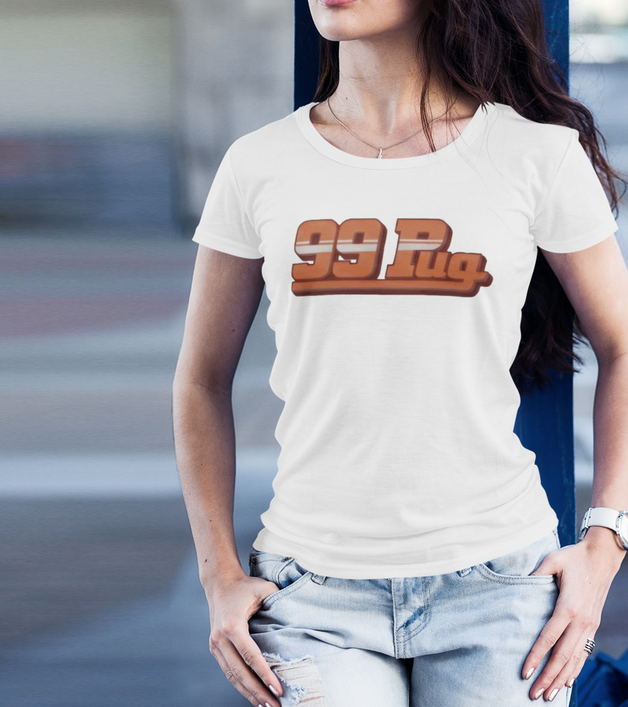 99 Pug Retro Sports Style Bold Font T-Shirt