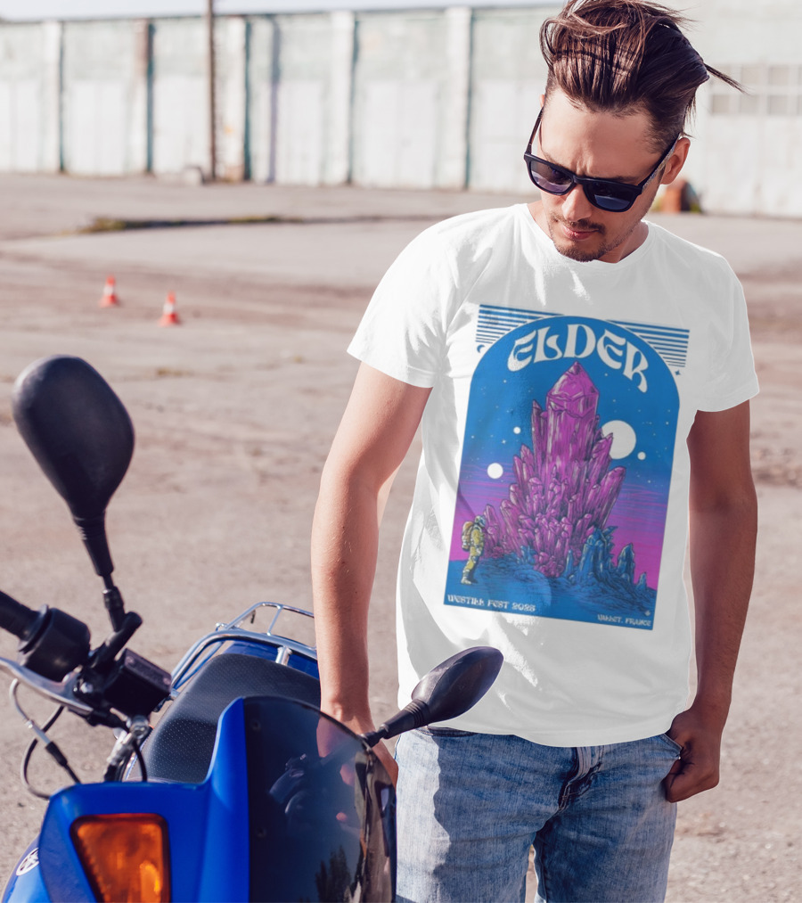 Elder Westill Fest 2025 Vallet France October 31 November 1 Cosmic Crystal Exploration Astronaut T-Shirt