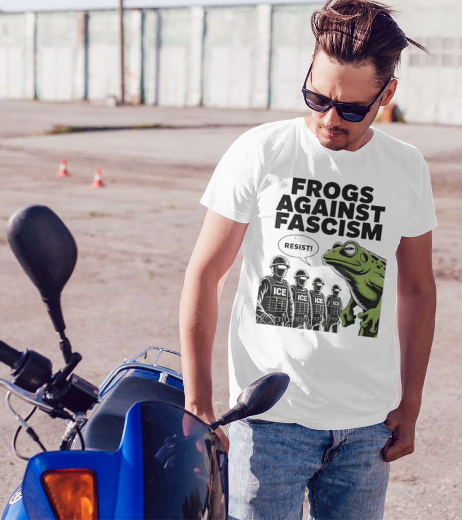 Frogs Against Fascism Resist No Kings USA 50501 T-Shirt