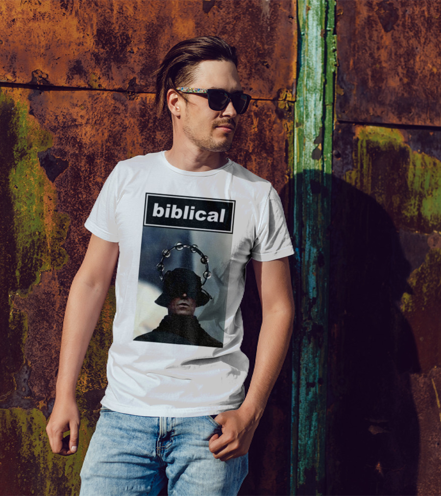 Biblical Liam Gallagher Tambourine Oasis Concert Music Lovers T-Shirt