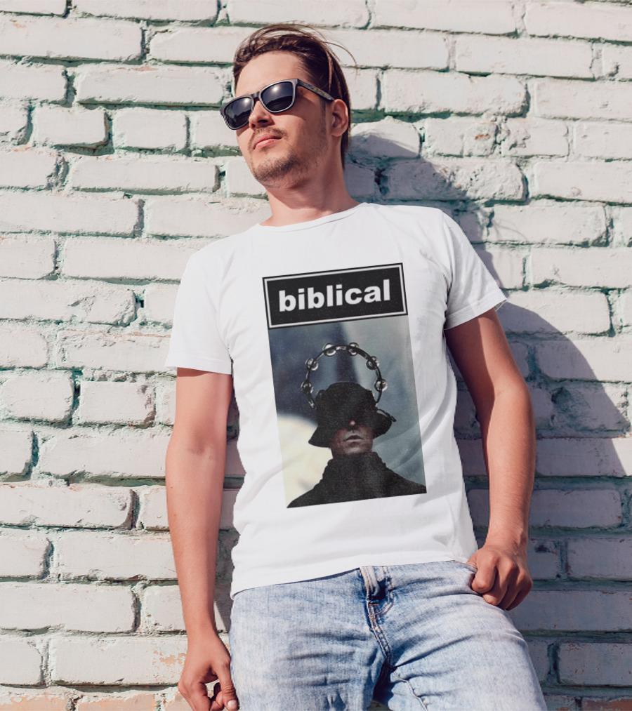 Biblical Liam Gallagher Tambourine Oasis Concert Music Lovers T-Shirt