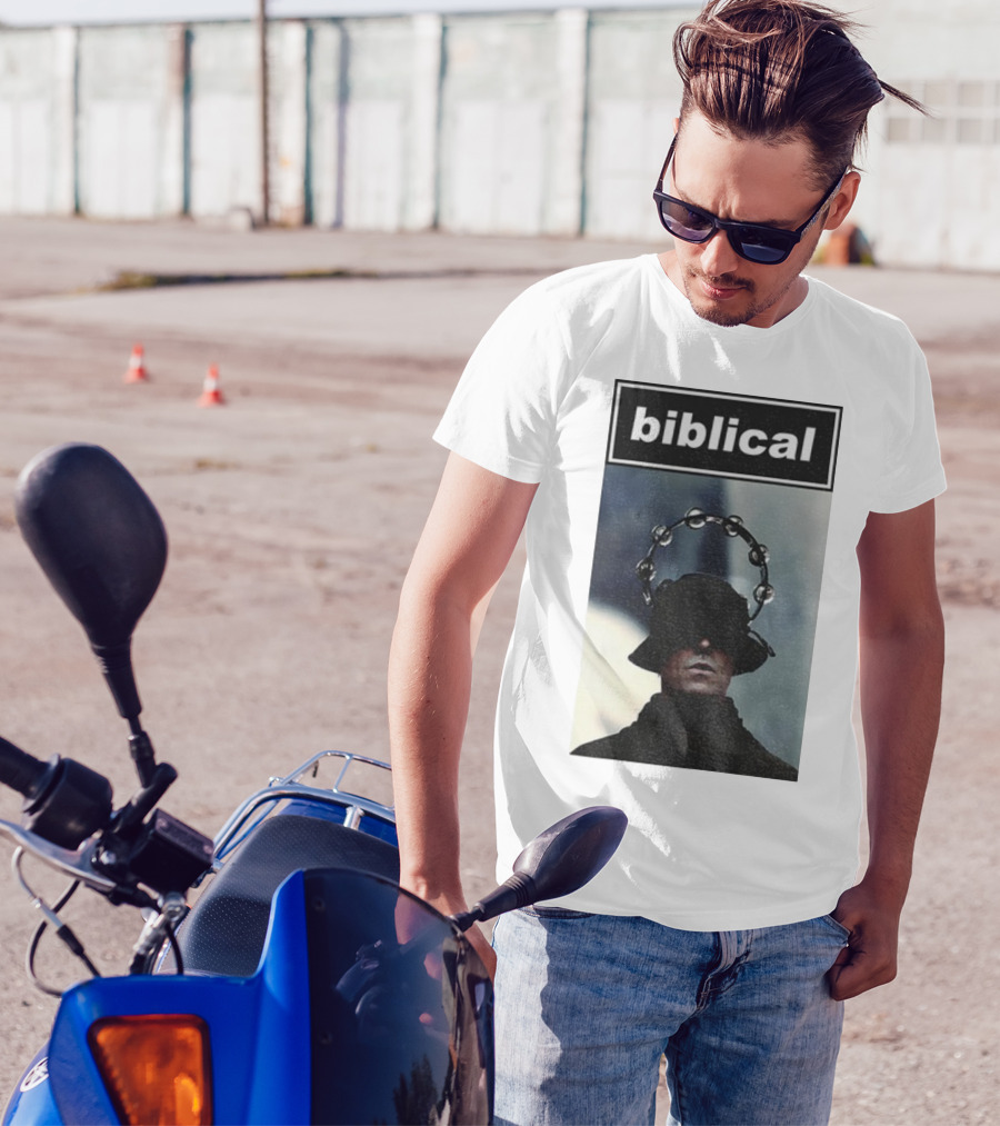 Biblical Liam Gallagher Tambourine Oasis Concert Music Lovers T-Shirt