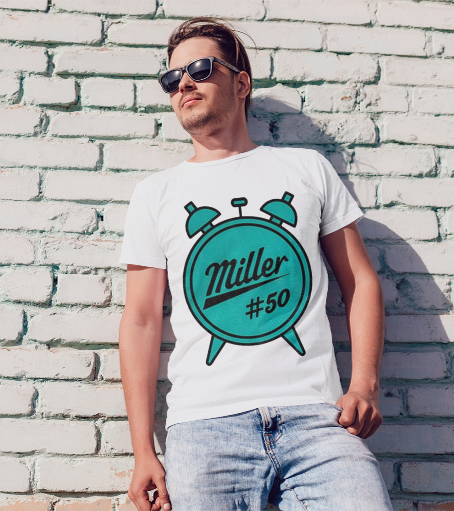 Miller Lite #50 Miller O'Clock Teal Alarm T-Shirt