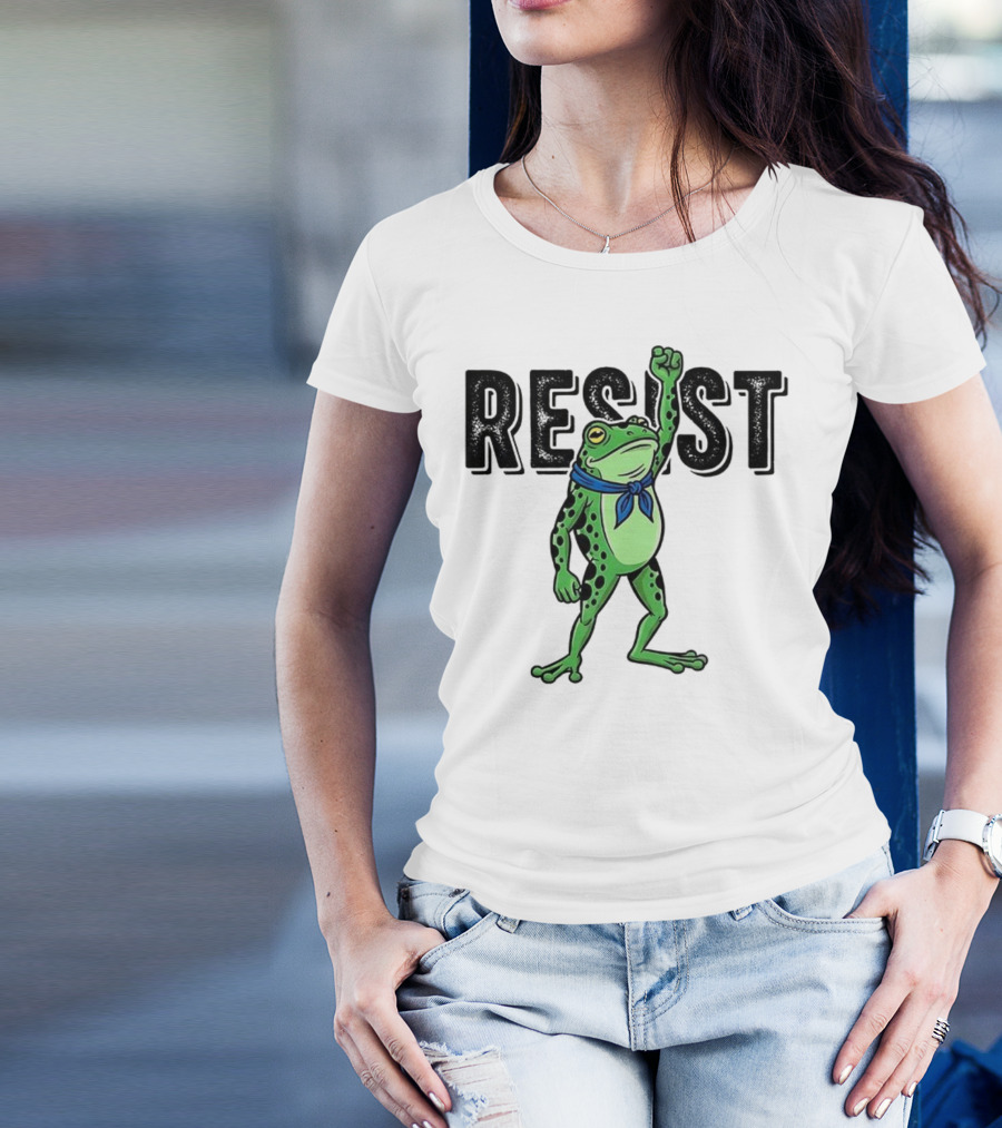 Portland Frog Resist Fist Bandana T-Shirt