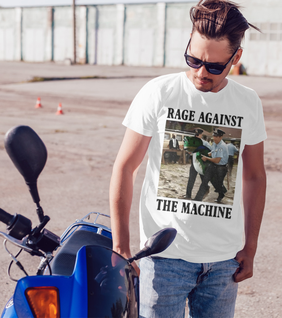 Rage Against The Machine Frog Police Scene Portland T-Shirt