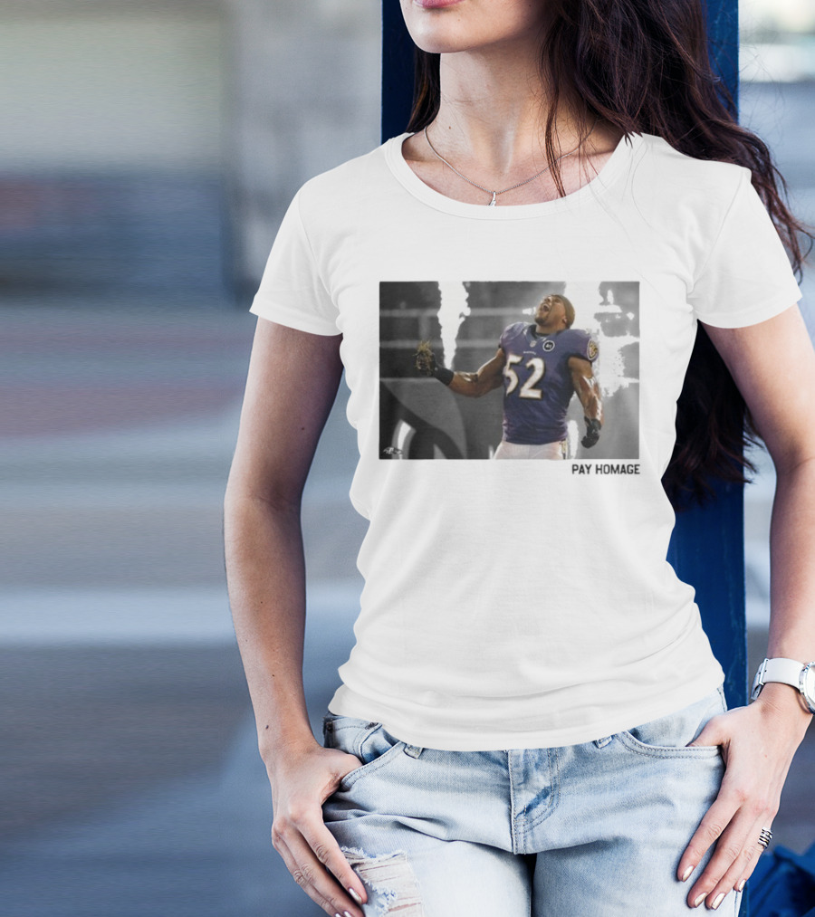 Ray Lewis Baltimore Ravens Legendary Passion NFL 52 T-Shirt