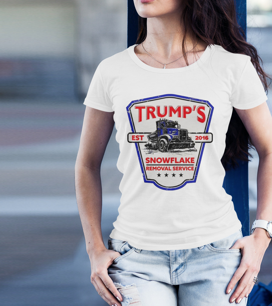 Trump’s Snowflake Removal Service EST 2016 Truck Shield T-Shirt