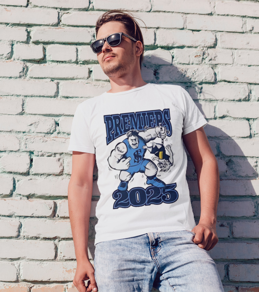 Sturt Football Club Premiers 2025 Mascot Victory Image T-Shirt