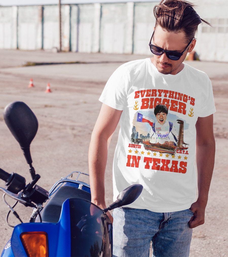Tsunoda Yuki Everything's Bigger Austin COTA Texas T-Shirt