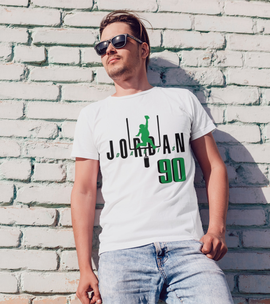 Jordan Davis Philadelphia Eagles Number 90 Air Player Silhouette T-Shirt