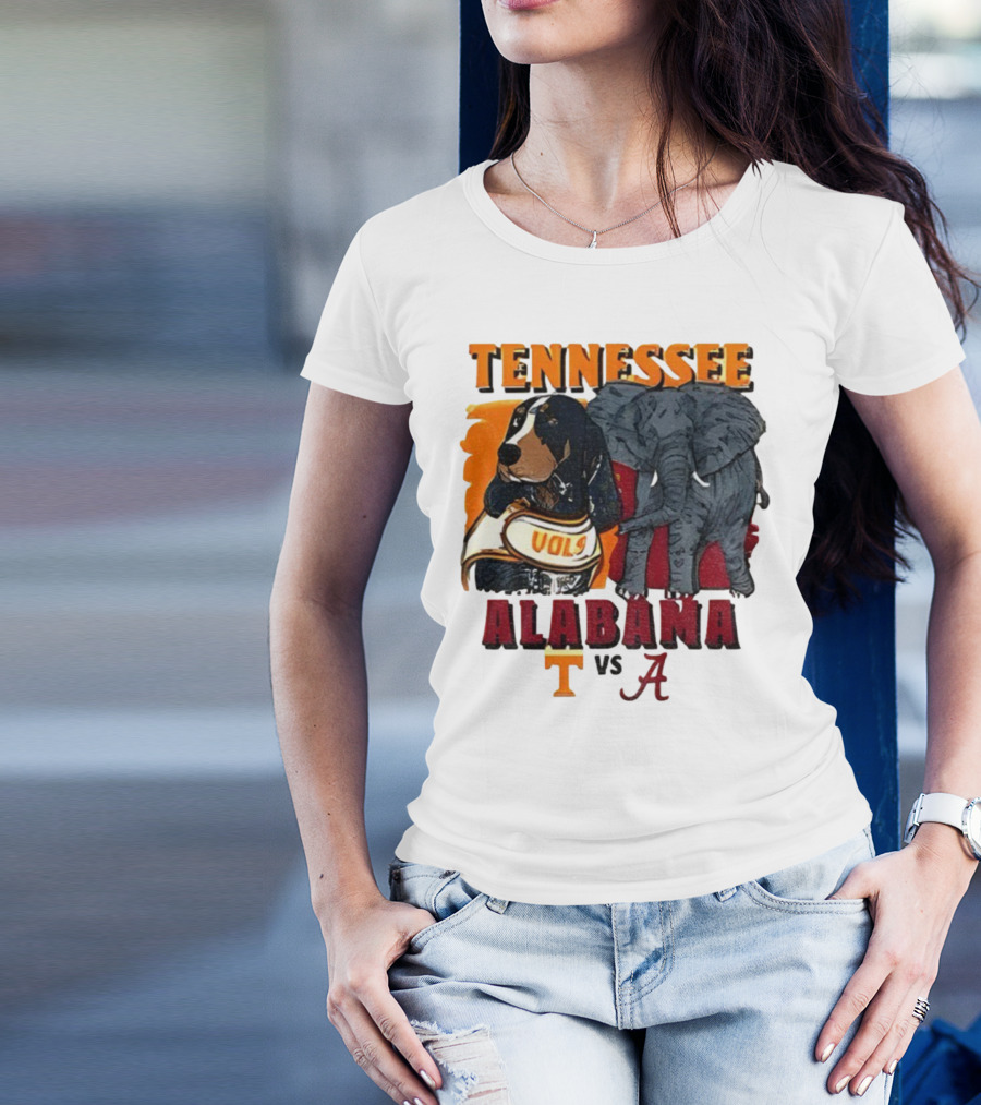 Tennessee Alabama Vols Vs Crimson Tide Mascots Third Saturday October 18 2025 T-Shirt