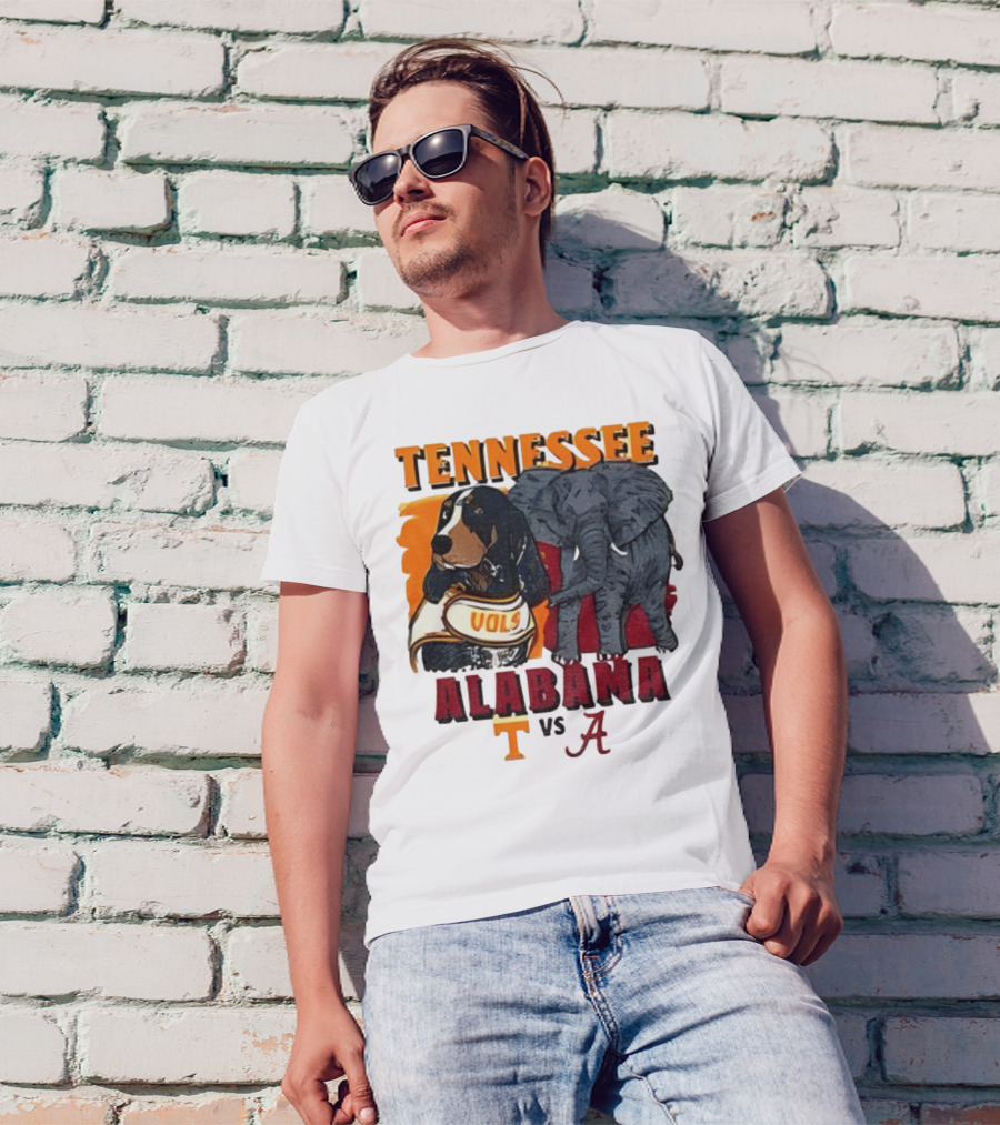 Tennessee Alabama Vols Vs Crimson Tide Mascots Third Saturday October 18 2025 T-Shirt