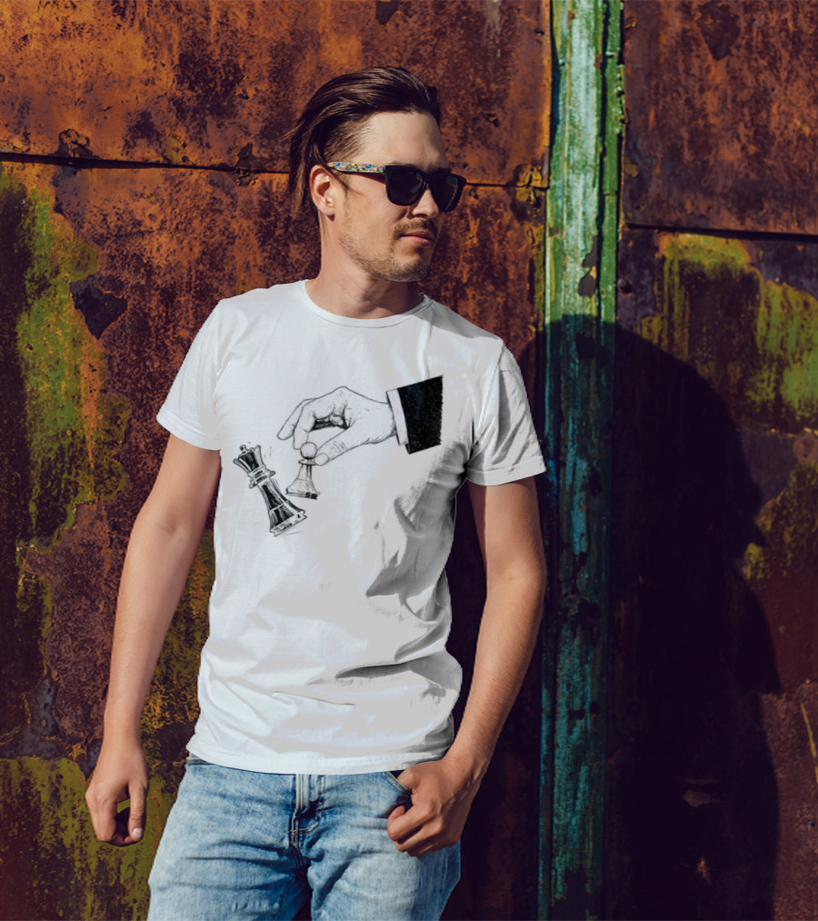 Protest Chess Pawn Topples King No Kings In America Bold Political Statement T-Shirt