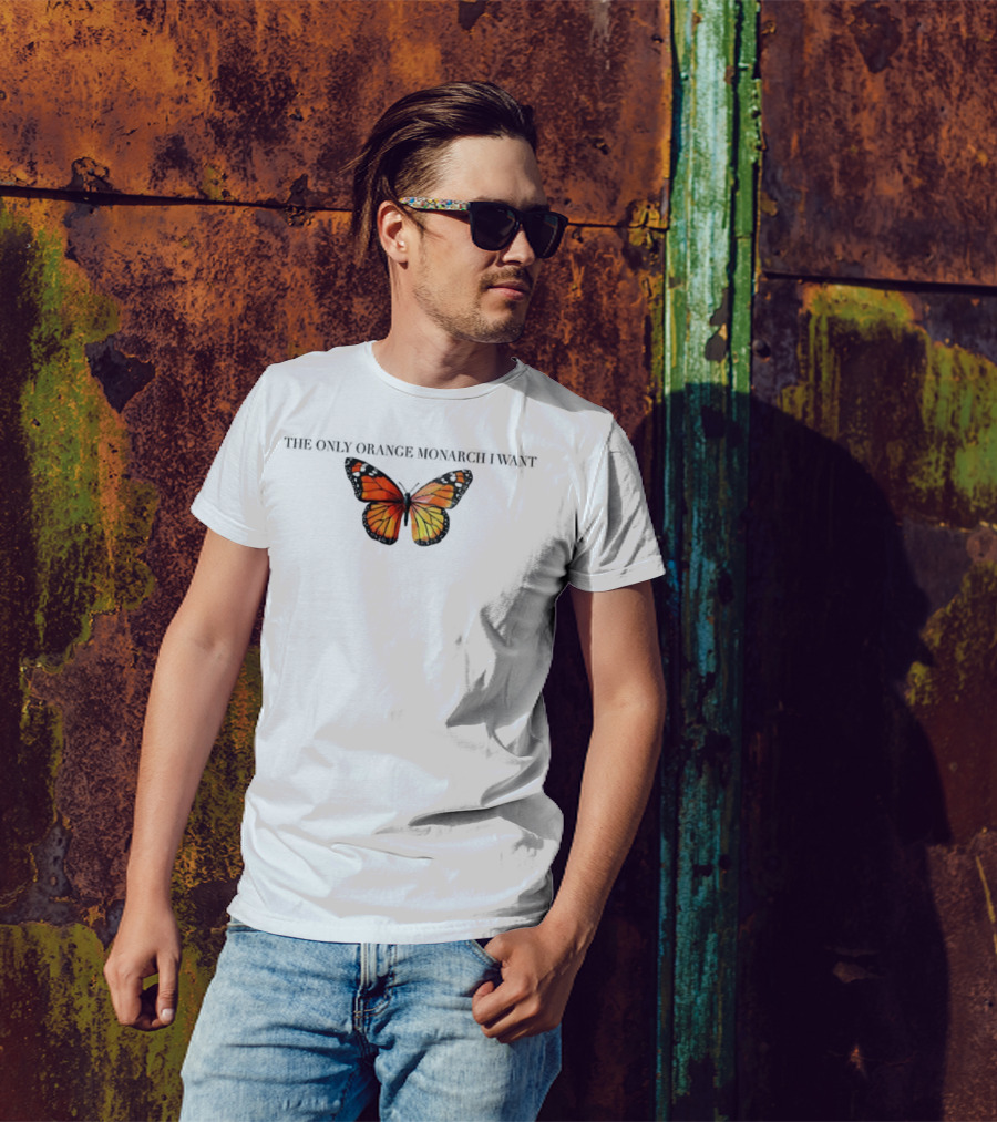 Butterfly The Only Orange Monarch I Want Anti MAGA T-Shirt