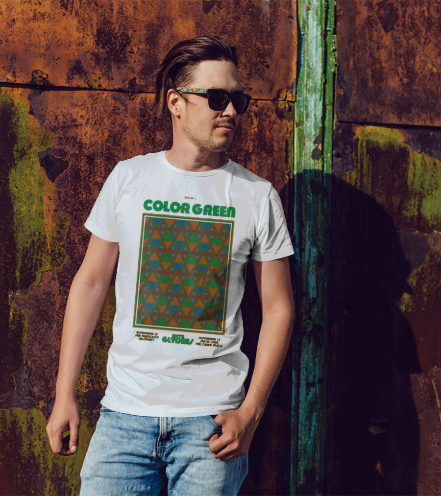 Color Green California November 12-13 2025 Pyramid Patterns T-Shirt