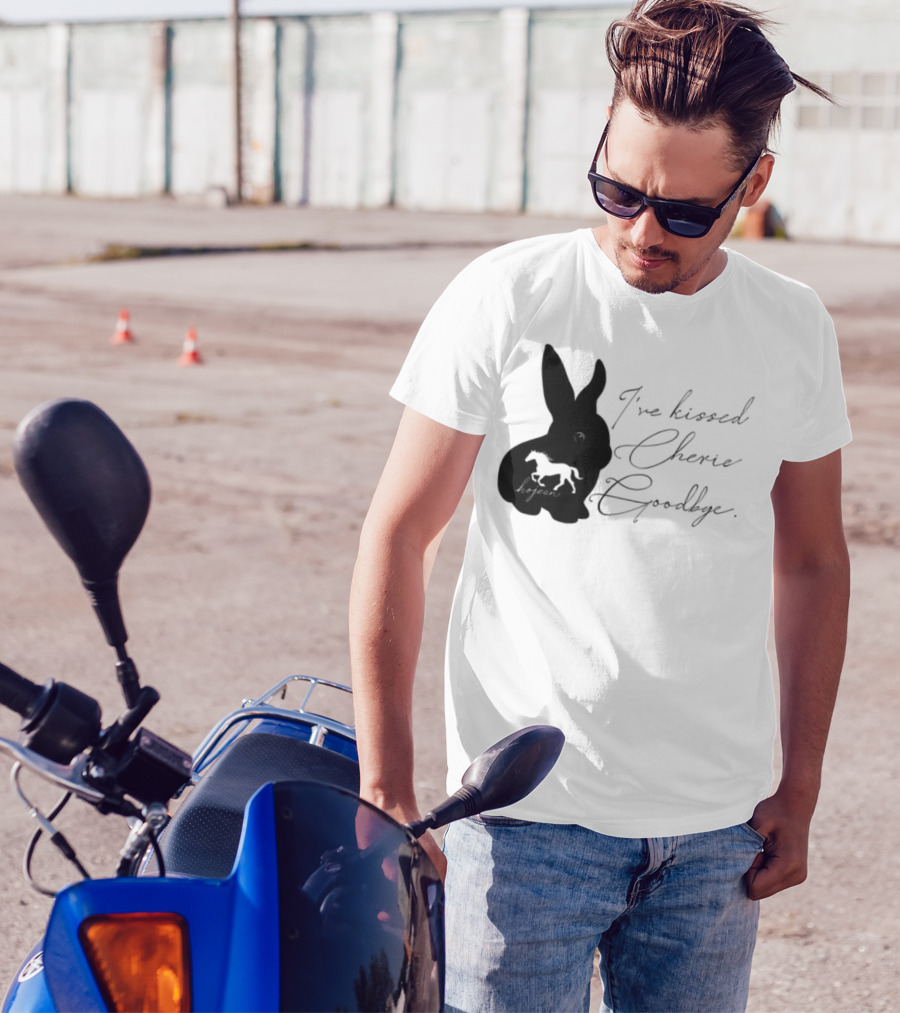 I've Kissed Cherie Goodbye Rabbit Design T-Shirt