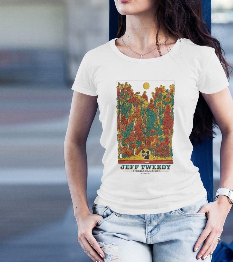 Jeff Tweedy Portland Maine State Theatre October 16 2025 Forest Scene T-Shirt