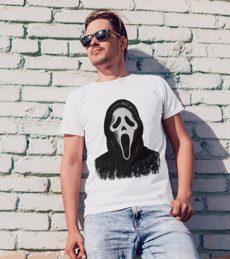Monster Fresh Blank Ghostface Iconic Mask T-Shirt