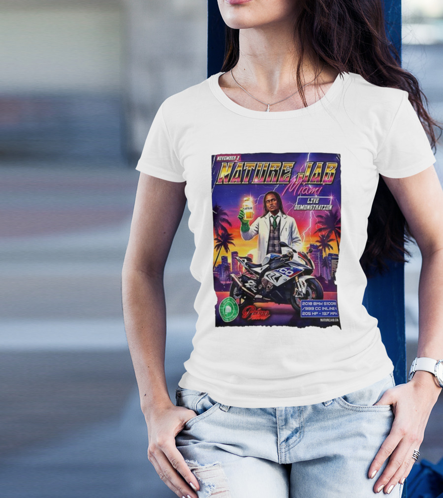 November 2 Naturejab Miami Live Demonstration Moto Performance 2018 BMW S1000R 999 CC Inline 4 205 HP 197 MPH T-Shirt