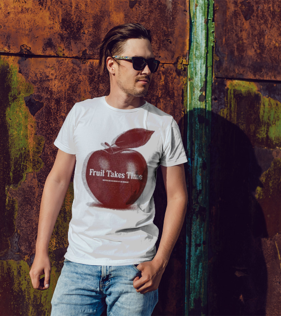 Fruit Takes Time By Seu Worship Red Apple T-Shirt