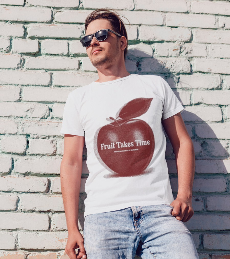 Fruit Takes Time By Seu Worship Red Apple T-Shirt
