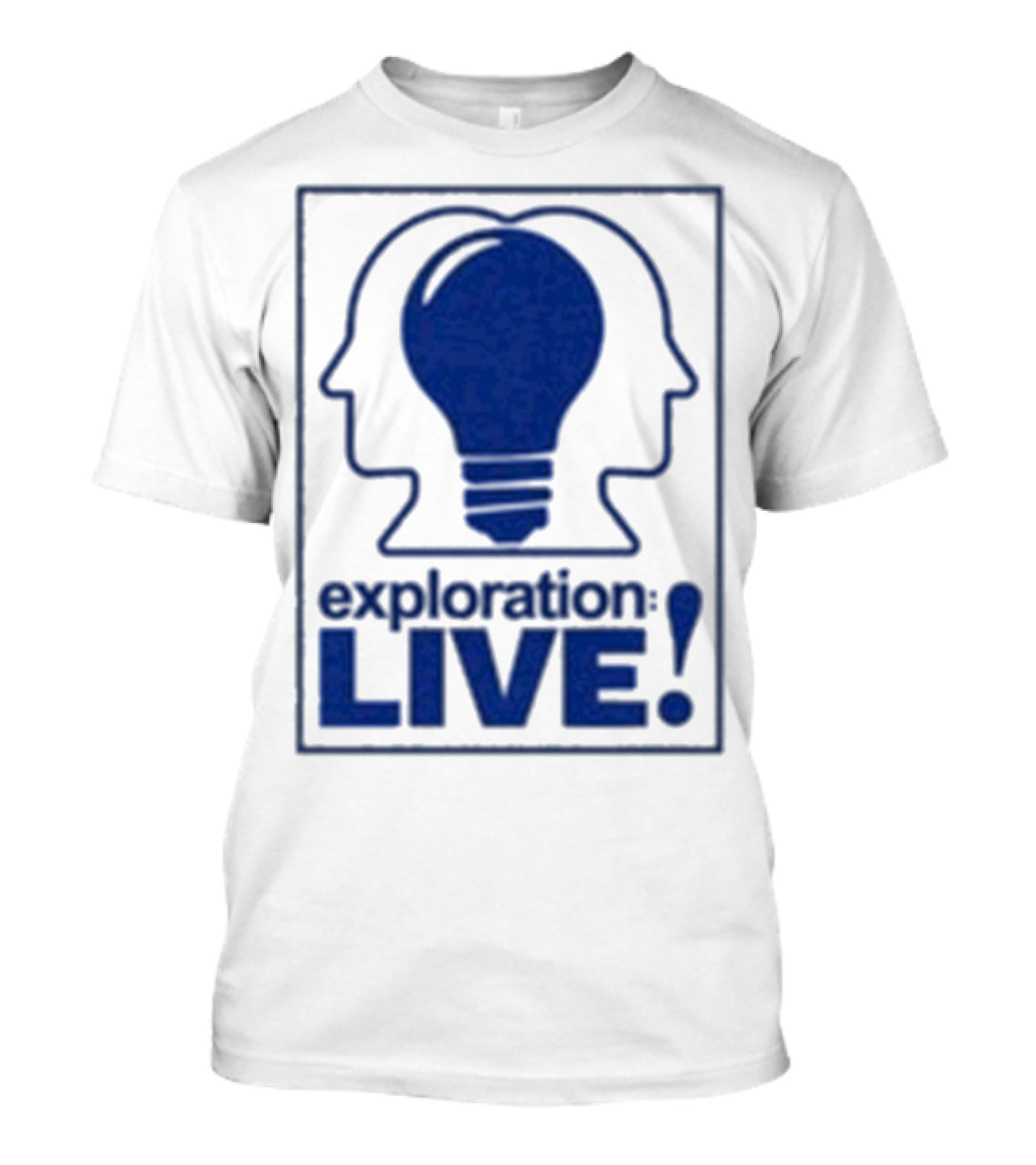 Exploration Live Heads With Lightbulb Icon T-Shirt